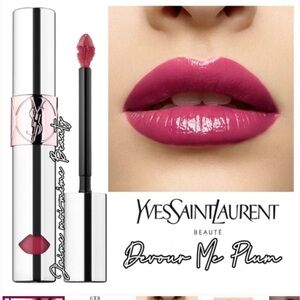 YSL lipstick liquid balm devour de plum